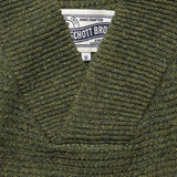 V-Neck Waffle Sweater - Moss - Schott - STAG Provisions - Tops - Sweater