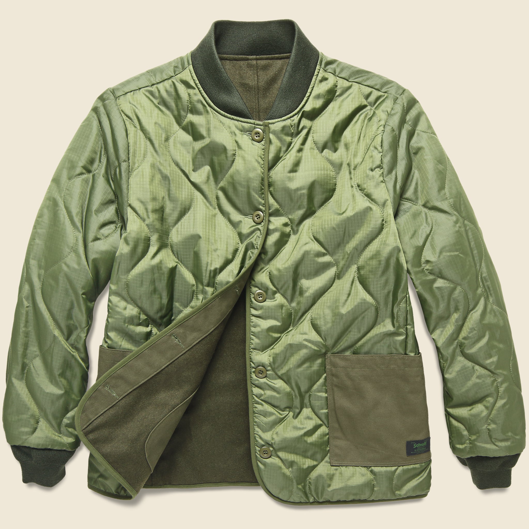 Flight Jacket Liner - Olive - Schott - STAG Provisions - Outerwear - Coat / Jacket