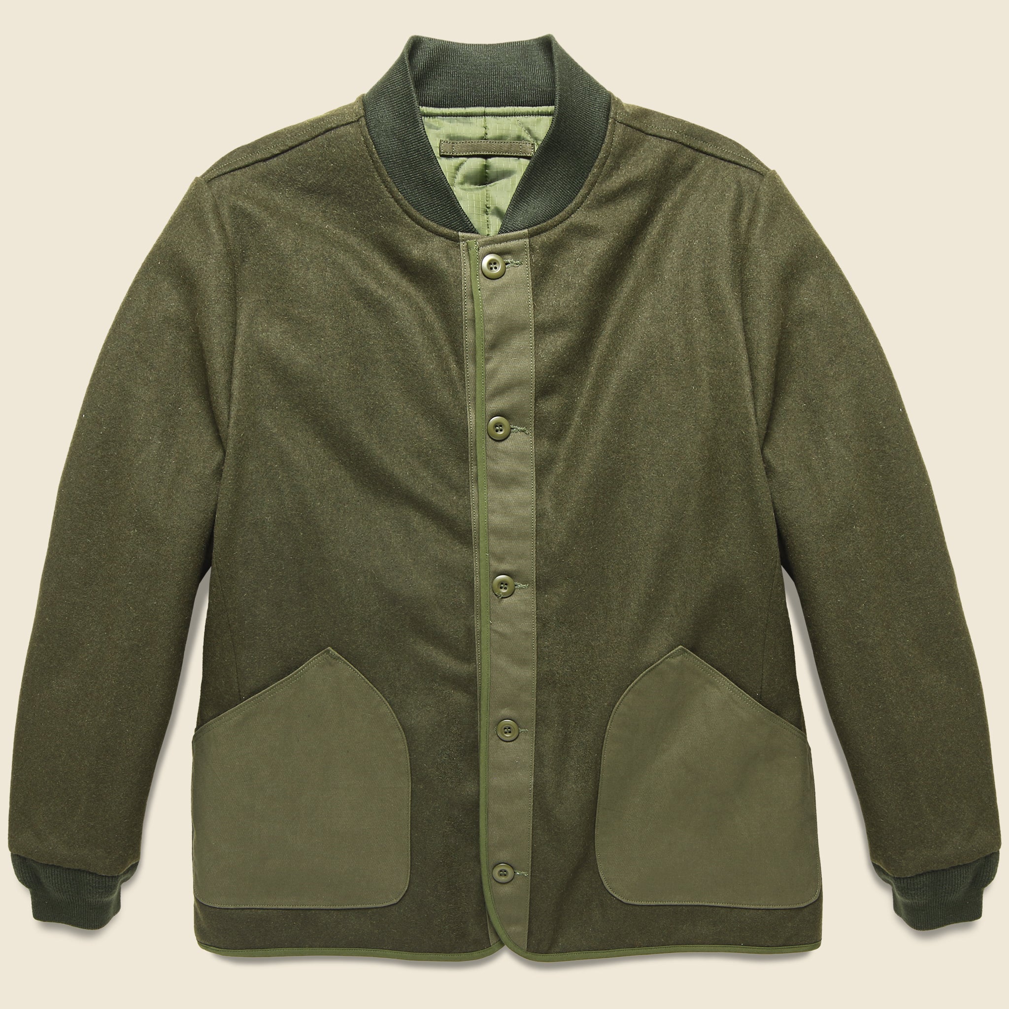 Flight Jacket Liner - Olive - Schott - STAG Provisions - Outerwear - Coat / Jacket