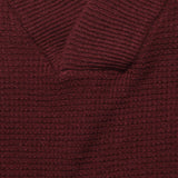V-Neck Waffle Sweater - Burgundy - Schott - STAG Provisions - Tops - Sweater
