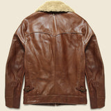 Waxy Antique Cowhide Moto Jacket - Luggage - Schott - STAG Provisions - Outerwear - Coat / Jacket