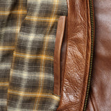 Waxy Antique Cowhide Moto Jacket - Luggage - Schott - STAG Provisions - Outerwear - Coat / Jacket