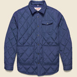Down Filled Quilted Shirt Jacket - Navy - Schott - STAG Provisions - Outerwear - Shirt Jacket