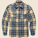CPO Wool Shirt - Blue/Tan Plaid - Schott - STAG Provisions - Tops - L/S Woven - Overshirt