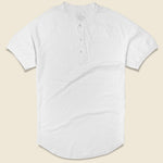 Supima Henley - White - Save Khaki - STAG Provisions - Tops - S/S Knit