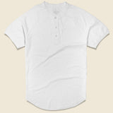 Supima Henley - White - Save Khaki - STAG Provisions - Tops - S/S Knit