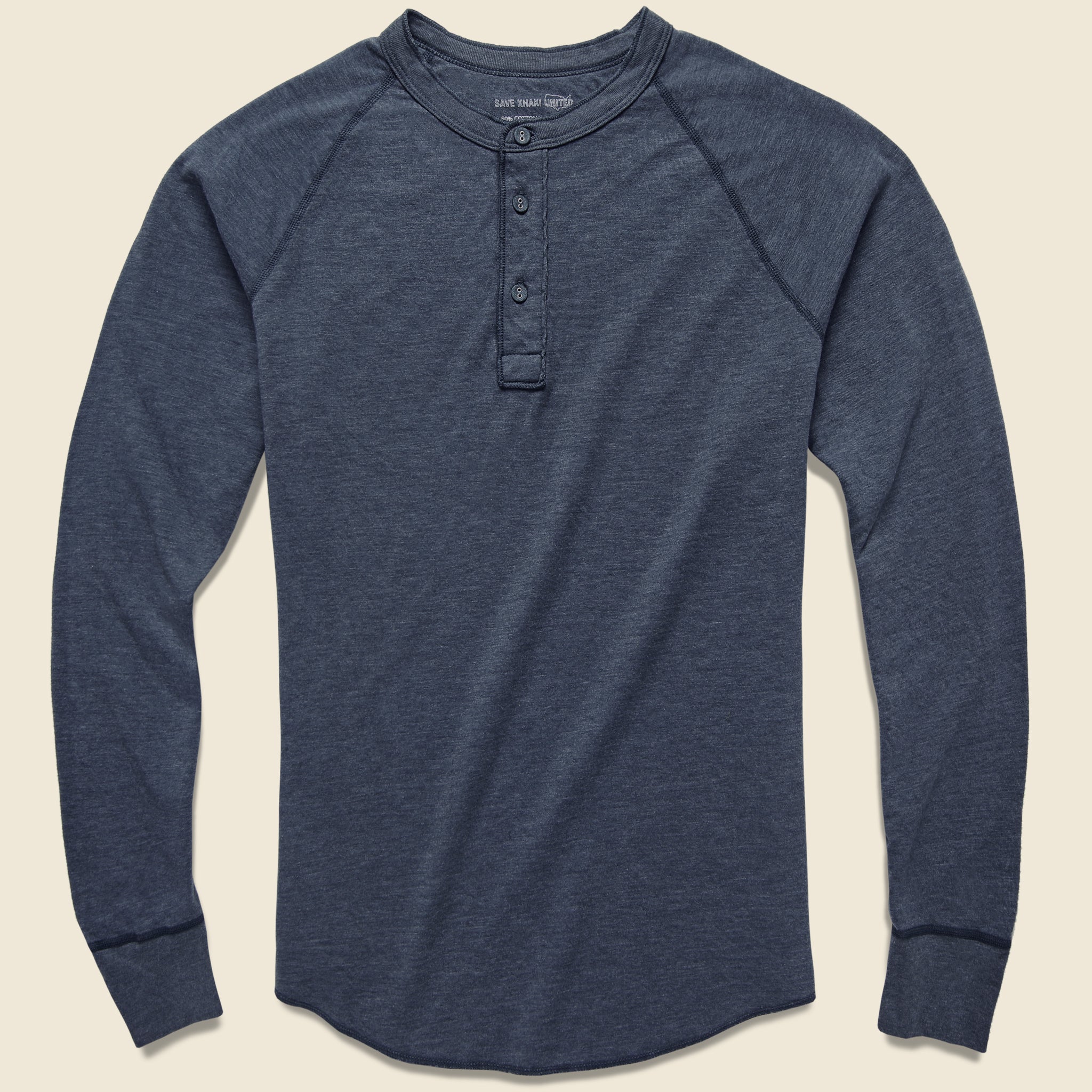 Pointelle Henley - Navy - Save Khaki - STAG Provisions - Tops - L/S Knit