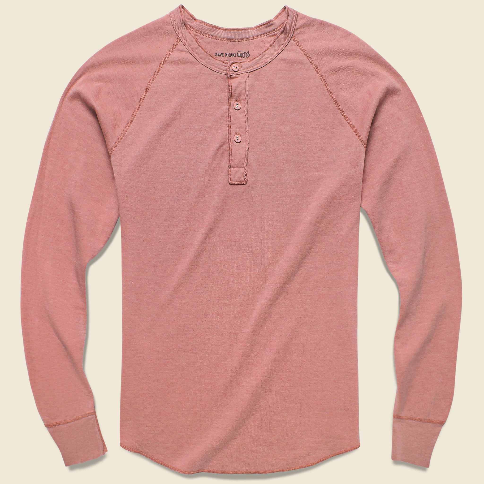 Pointelle Henley - Brick - Save Khaki - STAG Provisions - Tops - L/S Knit