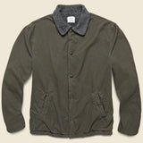 Berber Lined Warm Up Jacket - Olive - Save Khaki - STAG Provisions - Outerwear - Coat / Jacket