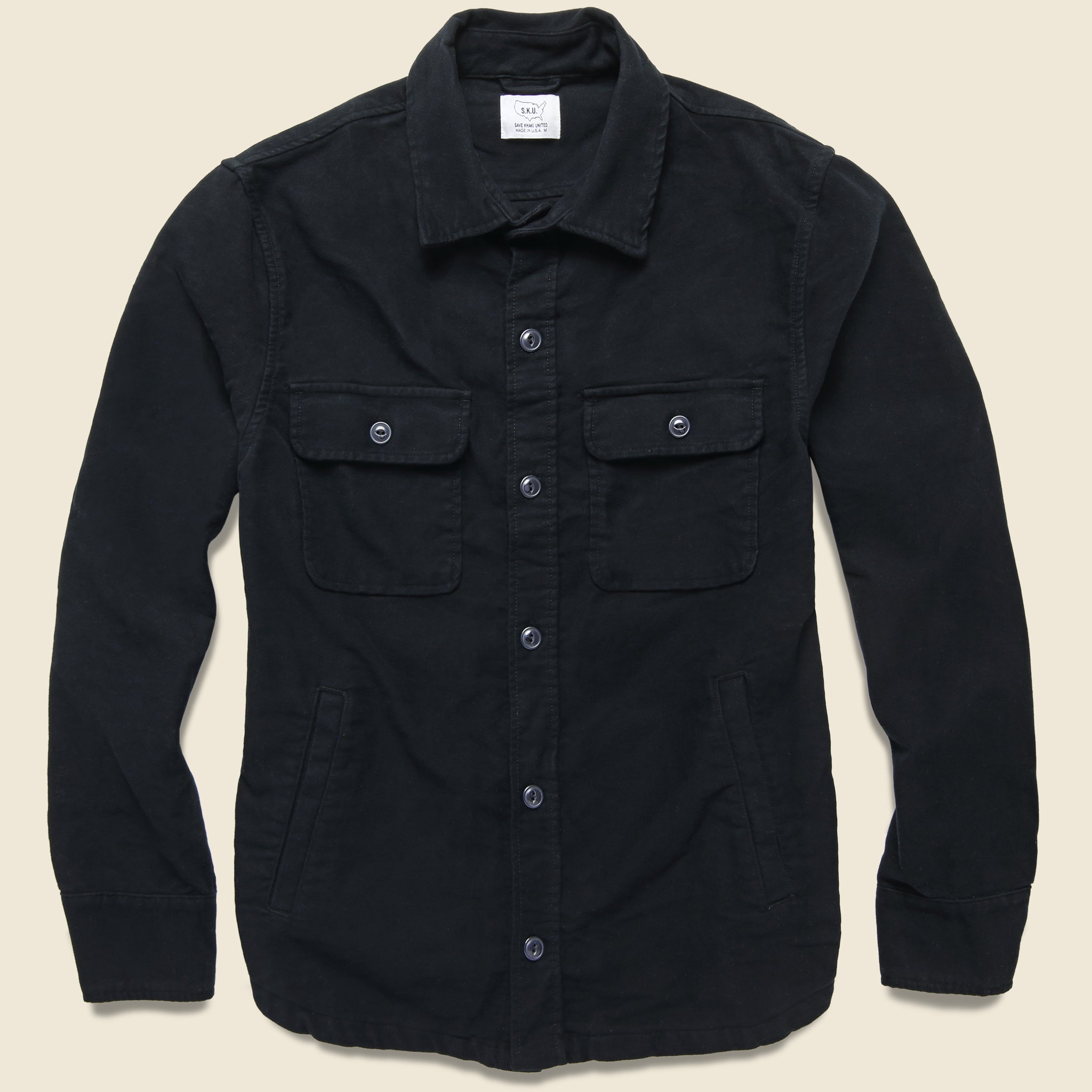 Moleskin CPO Jacket - Black - Save Khaki - STAG Provisions - Outerwear - Shirt Jacket