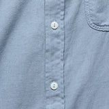 Oatmeal Flannel Workshirt - Storm - Save Khaki - STAG Provisions - Tops - L/S Woven - Solid
