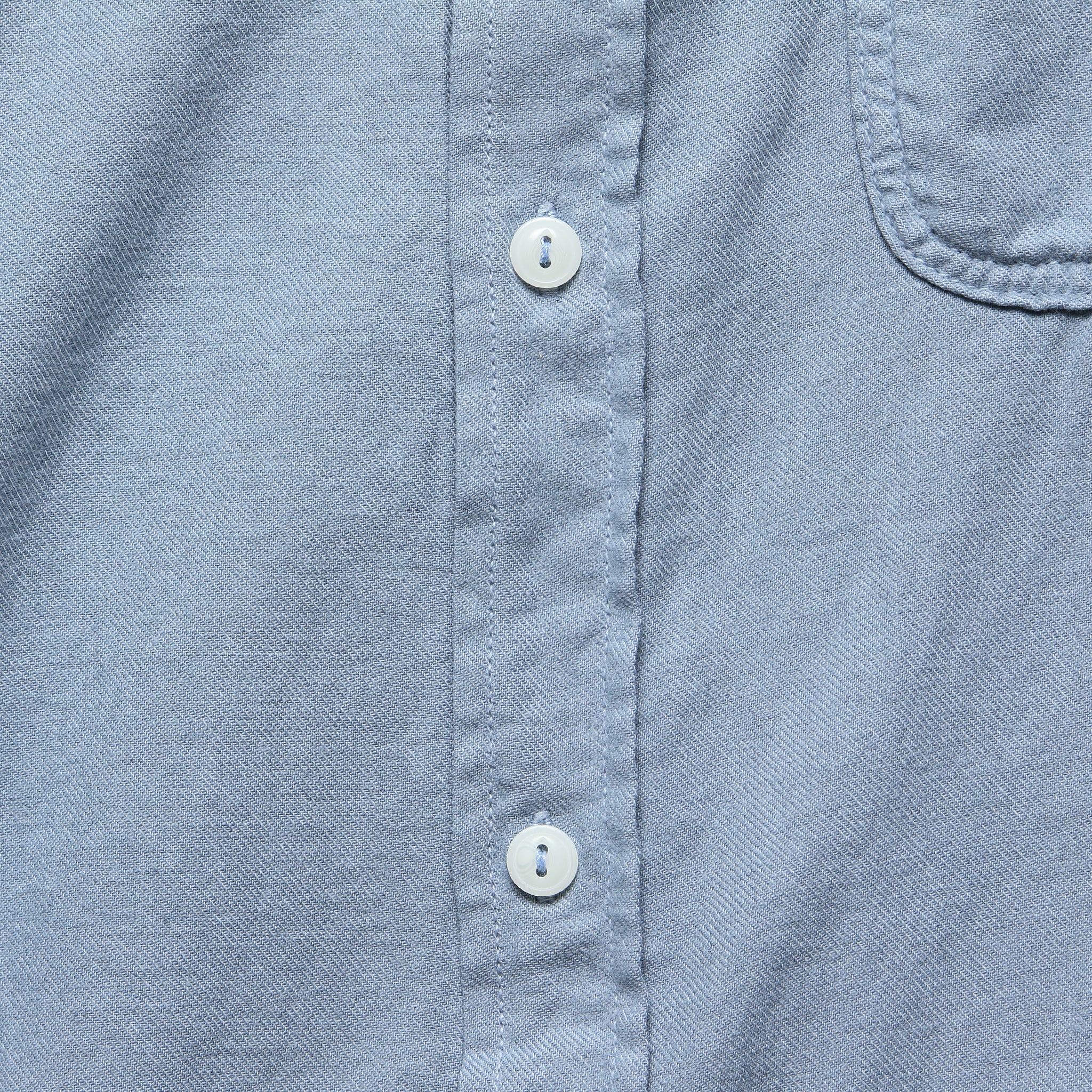 Oatmeal Flannel Workshirt - Storm - Save Khaki - STAG Provisions - Tops - L/S Woven - Solid
