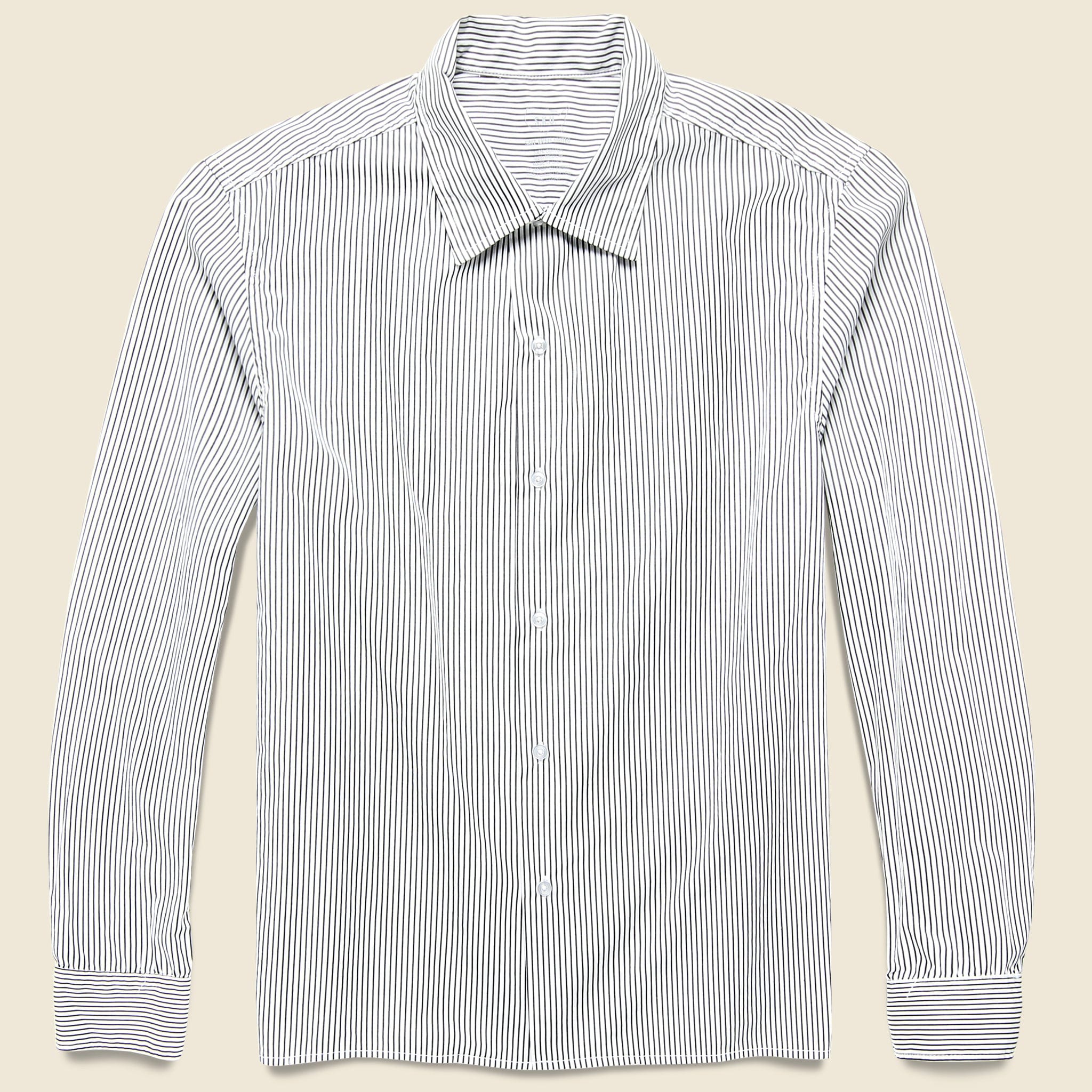 Yarn Dye Haven Workshirt - Black Stripe - Save Khaki - STAG Provisions - Tops - L/S Woven - Stripe