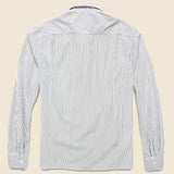 Yarn Dye Haven Workshirt - Black Stripe - Save Khaki - STAG Provisions - Tops - L/S Woven - Stripe