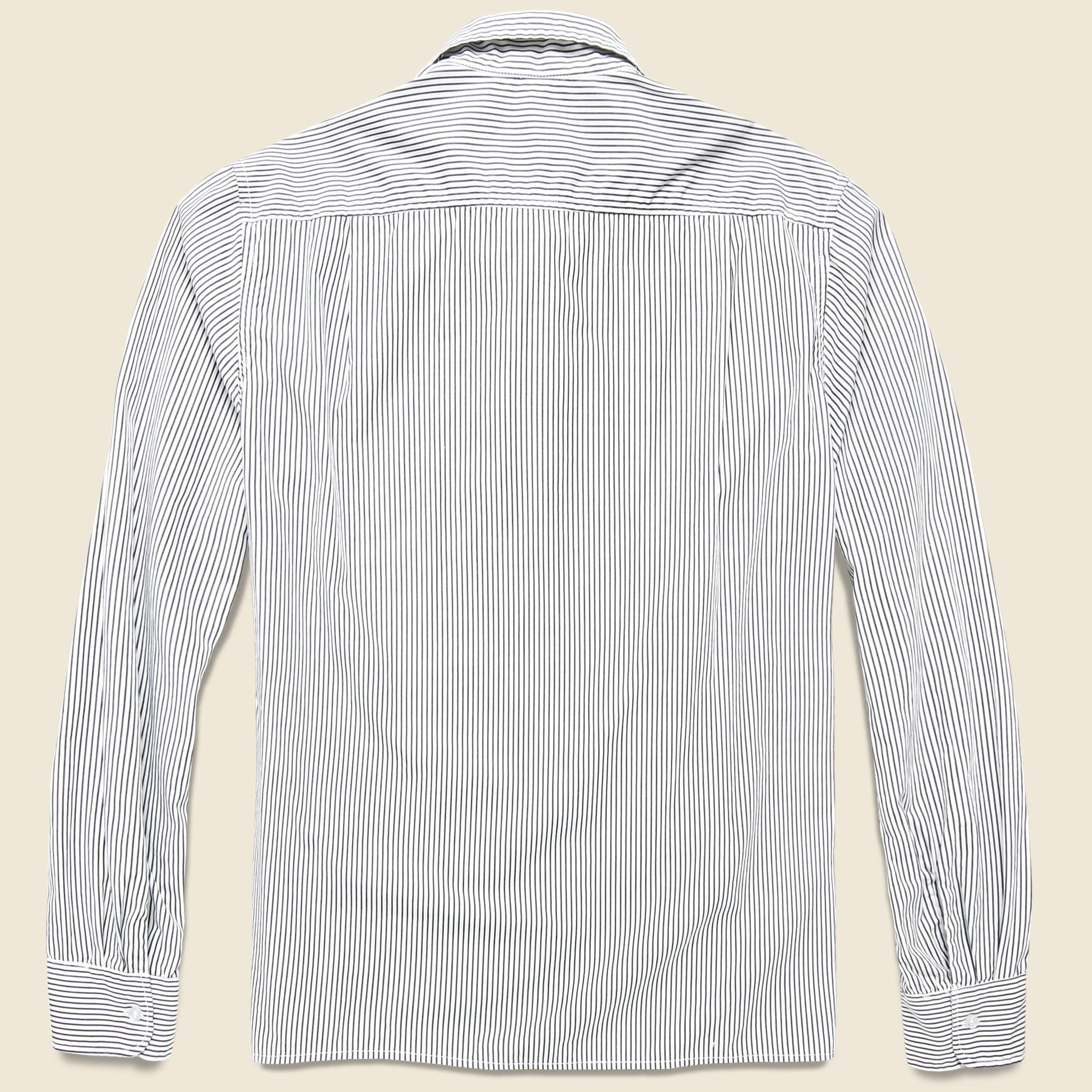Yarn Dye Haven Workshirt - Black Stripe - Save Khaki - STAG Provisions - Tops - L/S Woven - Stripe