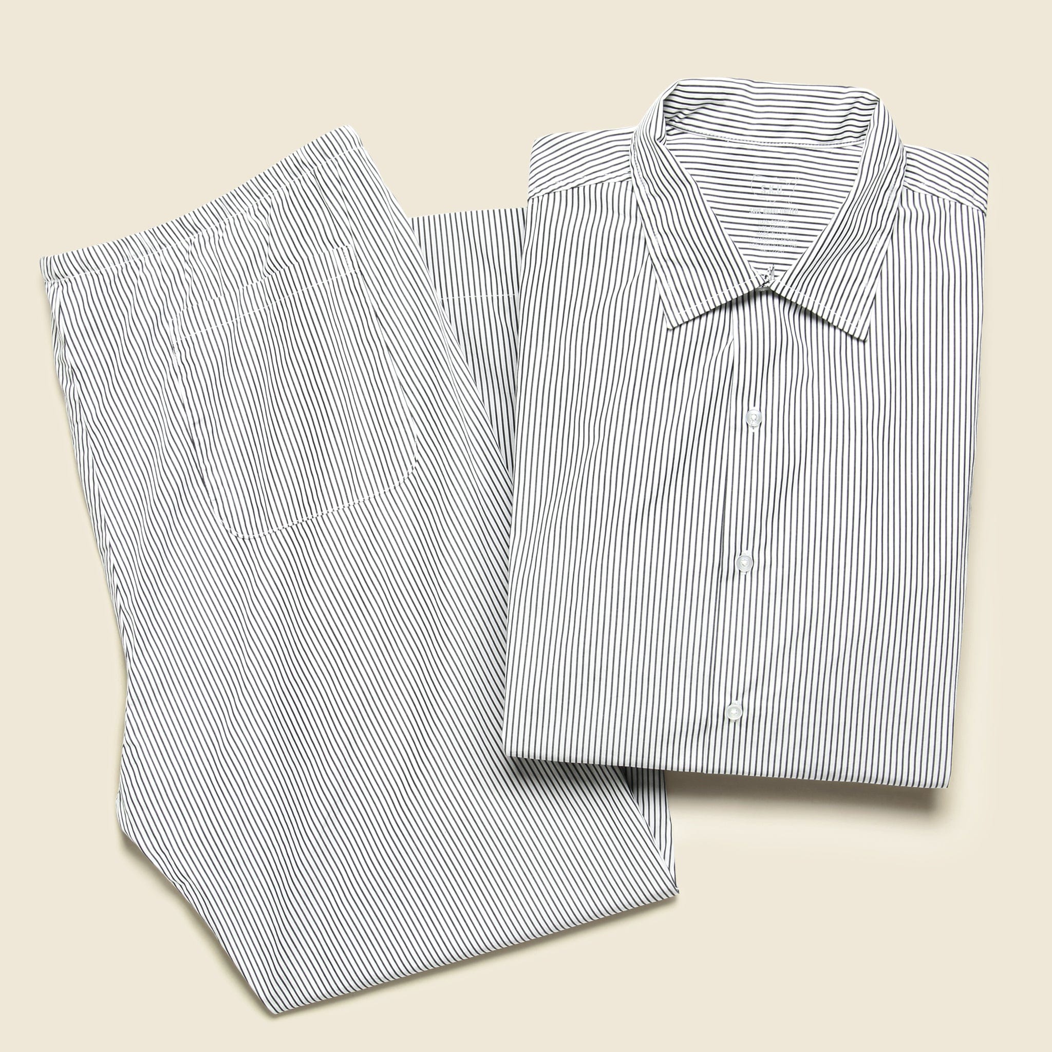 Yarn Dye Haven Workshirt - Black Stripe - Save Khaki - STAG Provisions - Tops - L/S Woven - Stripe