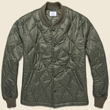 Quilted Nylon Bomber - Olive - Save Khaki - STAG Provisions - Outerwear - Coat / Jacket
