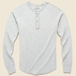 Pointelle Henley - Heather Grey - Save Khaki - STAG Provisions - Tops - L/S Knit