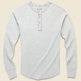 Pointelle Henley - Heather Grey - Save Khaki - STAG Provisions - Tops - L/S Knit