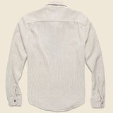 Blanket Twill Overshirt - Chambray Stripe - Save Khaki - STAG Provisions - Tops - L/S Woven - Overshirt