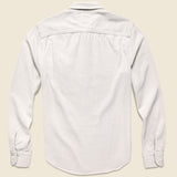 Herringbone Overshirt - White - Save Khaki - STAG Provisions - Tops - L/S Woven - Solid