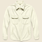 Supima Fleece CPO Shirt Jacket - Stone - Save Khaki - STAG Provisions - Outerwear - Shirt Jacket