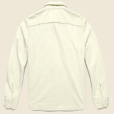 Supima Fleece CPO Shirt Jacket - Stone - Save Khaki - STAG Provisions - Outerwear - Shirt Jacket