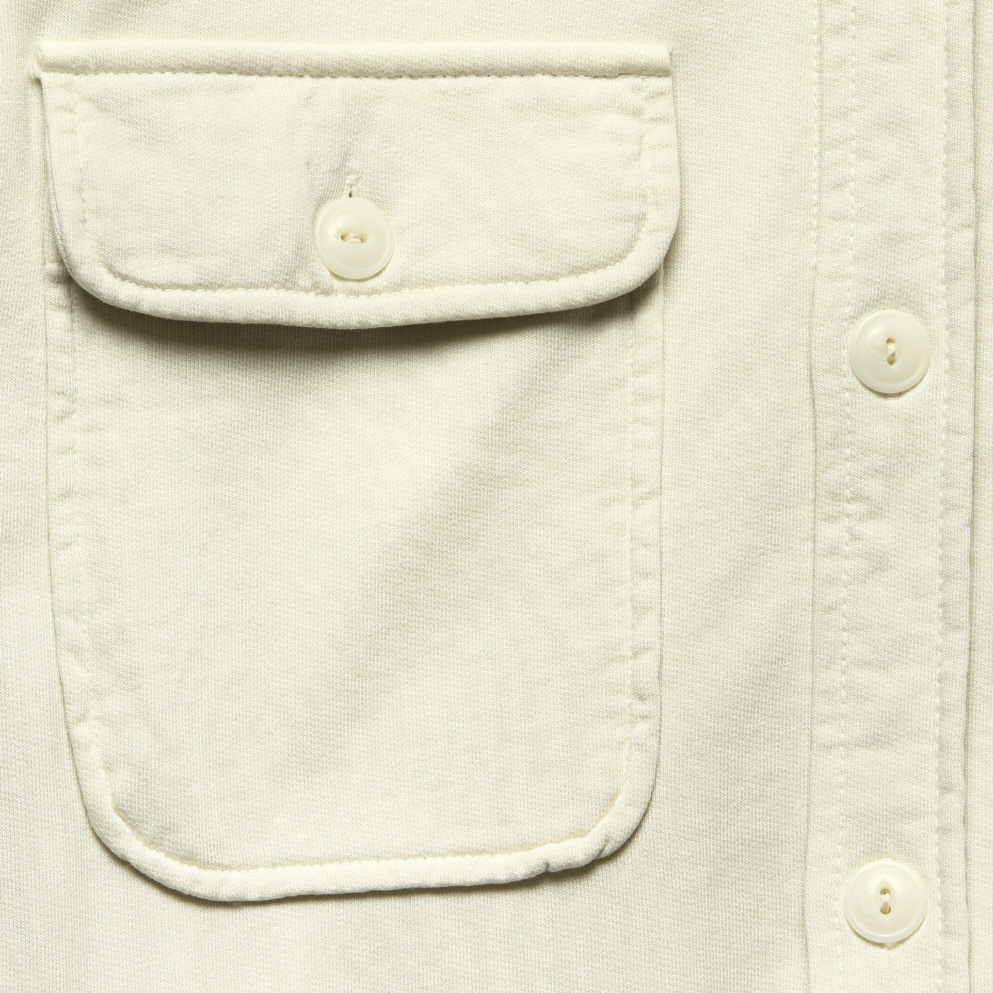 Supima Fleece CPO Shirt Jacket - Stone - Save Khaki - STAG Provisions - Outerwear - Shirt Jacket