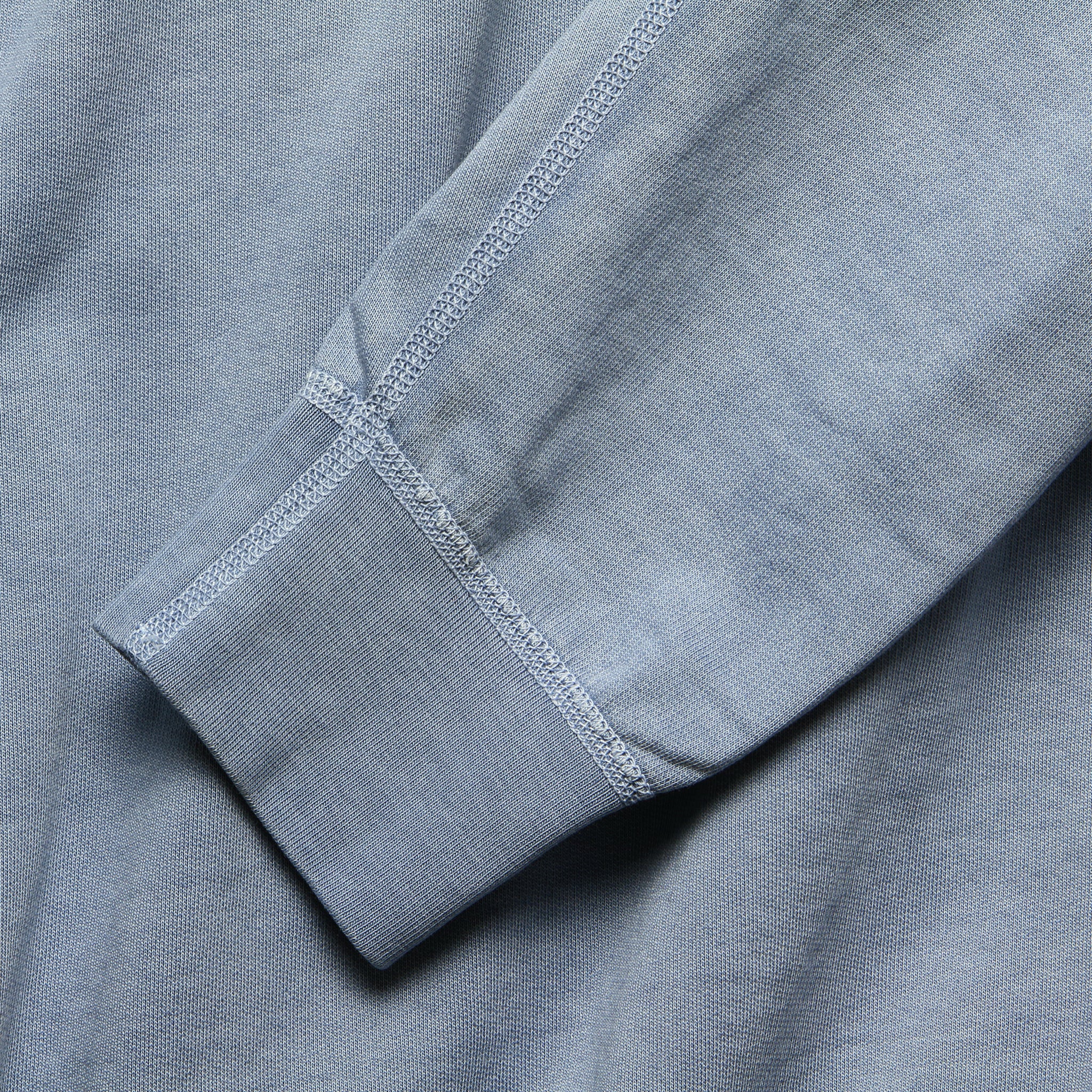 Pigment Dye Supima Fleece Sweatshirt - Storm - Save Khaki - STAG Provisions - Tops - Fleece / Sweatshirt