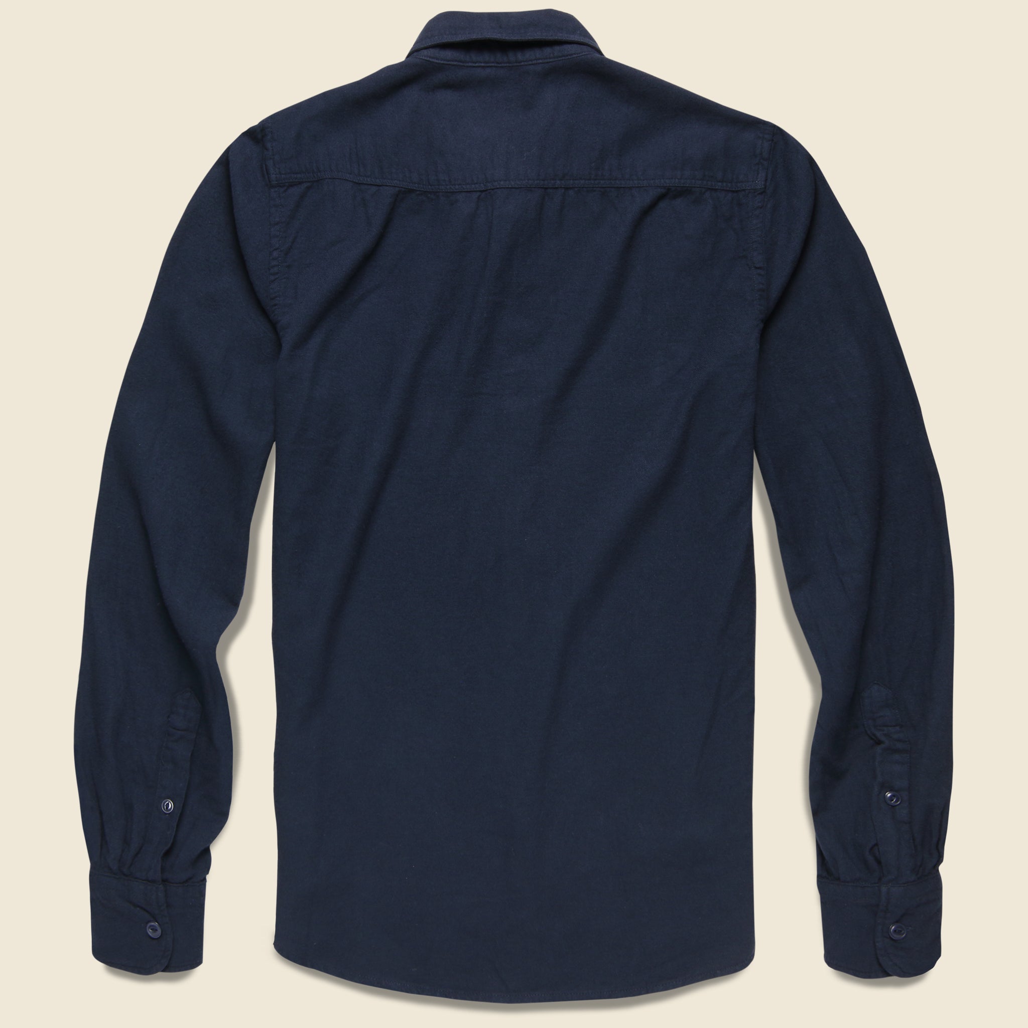Oat Flannel Workshirt - Navy - Save Khaki - STAG Provisions - Tops - L/S Woven - Solid