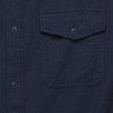 Oat Flannel Workshirt - Navy - Save Khaki - STAG Provisions - Tops - L/S Woven - Solid