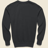 Supima Crew Sweatshirt  - Black - Save Khaki - STAG Provisions - Tops - Fleece / Sweatshirt
