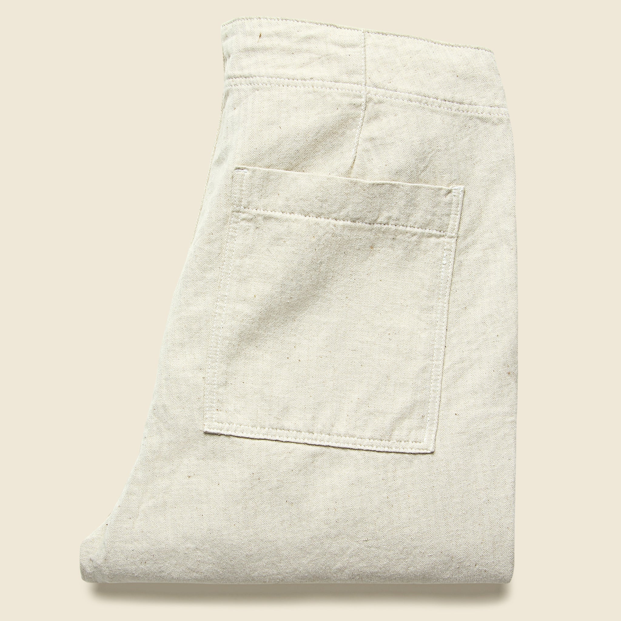 Herringbone Garden Pant - Natural - Save Khaki - STAG Provisions - Pants - Twill