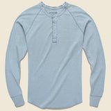 Pointelle Henley - Light Blue - Save Khaki - STAG Provisions - Tops - L/S Knit