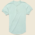 Supima Jersey Henley - Water - Save Khaki - STAG Provisions - Tops - S/S Knit