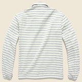 Marine Stripe Twill Warm Up Jacket - Stone - Save Khaki - STAG Provisions - Outerwear - Coat / Jacket