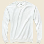 Supima Crew Sweatshirt - White - Save Khaki - STAG Provisions - Tops - Fleece / Sweatshirt