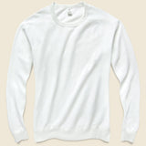 Supima Crew Sweatshirt - White - Save Khaki - STAG Provisions - Tops - Fleece / Sweatshirt
