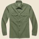 Twill Fatigue Overshirt - Olive Drab - Save Khaki - STAG Provisions - Tops - L/S Woven - Overshirt