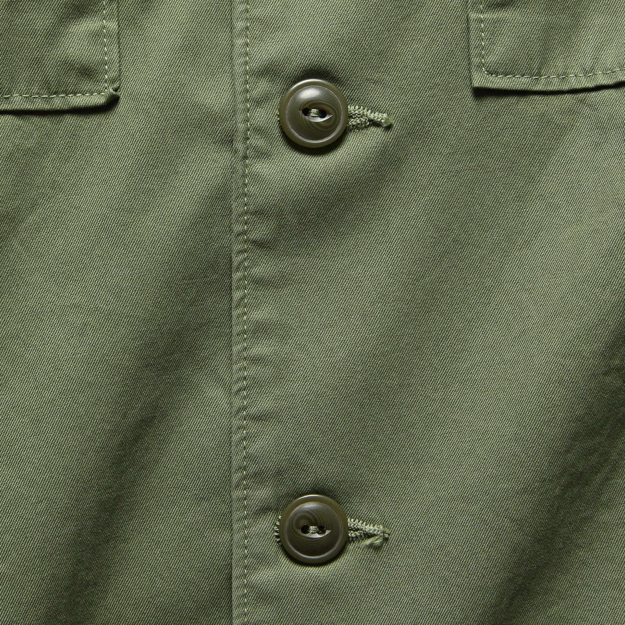 Twill Fatigue Overshirt - Olive Drab - Save Khaki - STAG Provisions - Tops - L/S Woven - Overshirt