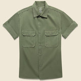 Light Twill Camp Shirt - Olive Drab - Save Khaki - STAG Provisions - Tops - S/S Woven - Solid