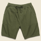Supima Fleece Sweatshort - Olive - Save Khaki - STAG Provisions - Shorts - Lounge