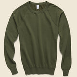 Supima Fleece Sweatshirt - Olive - Save Khaki - STAG Provisions - Tops - Fleece / Sweatshirt