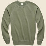 Supima Beach Crew Sweatshirt - Olive - Save Khaki - STAG Provisions - Tops - Fleece / Sweatshirt