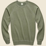 Supima Beach Crew Sweatshirt - Olive - Save Khaki - STAG Provisions - Tops - Fleece / Sweatshirt
