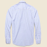 Striped Standard Shirt - Blue - Save Khaki - STAG Provisions - Tops - L/S Woven - Stripe