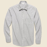 Striped Standard Shirt - Black - Save Khaki - STAG Provisions - Tops - L/S Woven - Stripe