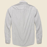 Striped Standard Shirt - Black - Save Khaki - STAG Provisions - Tops - L/S Woven - Stripe