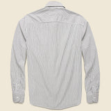 Striped Standard Shirt - Black - Save Khaki - STAG Provisions - Tops - L/S Woven - Stripe