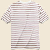 Vintage Striped Relaxed Tee - White - Save Khaki - STAG Provisions - Tops - S/S Tee